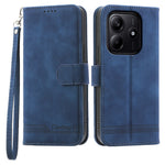 DIERFENG DF-03 For Xiaomi Redmi Note 14 5G Leather Case Lines Imprint Wallet Phone Cover