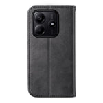 Xiaomi Redmi Note 14 5G-skal med kalvstruktur i PU-läder och plånbok