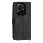 For Xiaomi Redmi Note 14 5G Case Flower Pattern PU Leather Wallet Phone Cover with Strap