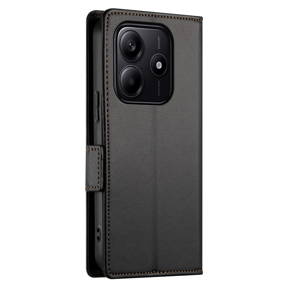 DF-010 For Xiaomi Redmi Note 14 5G Stand Case PU Leather Wallet Phone Cover