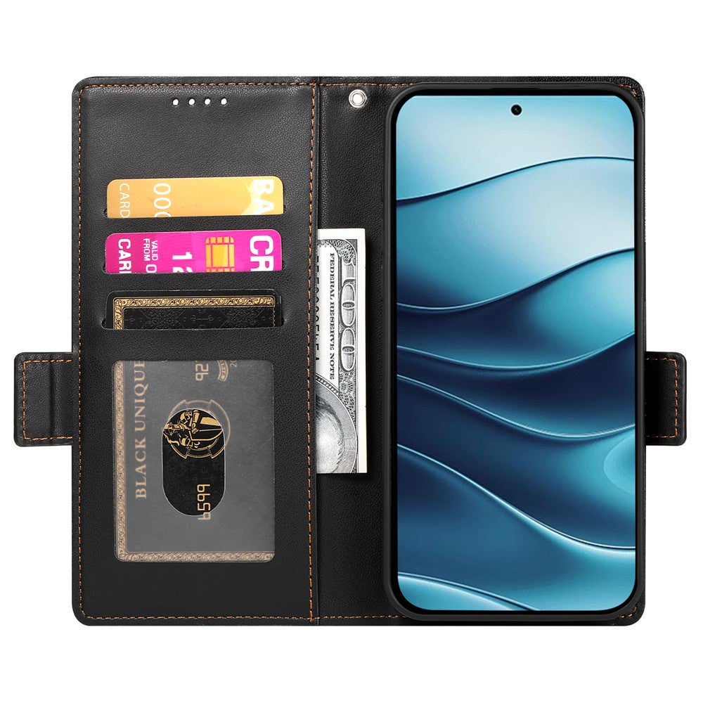 DF-010 For Xiaomi Redmi Note 14 5G Stand Case PU Leather Wallet Phone Cover
