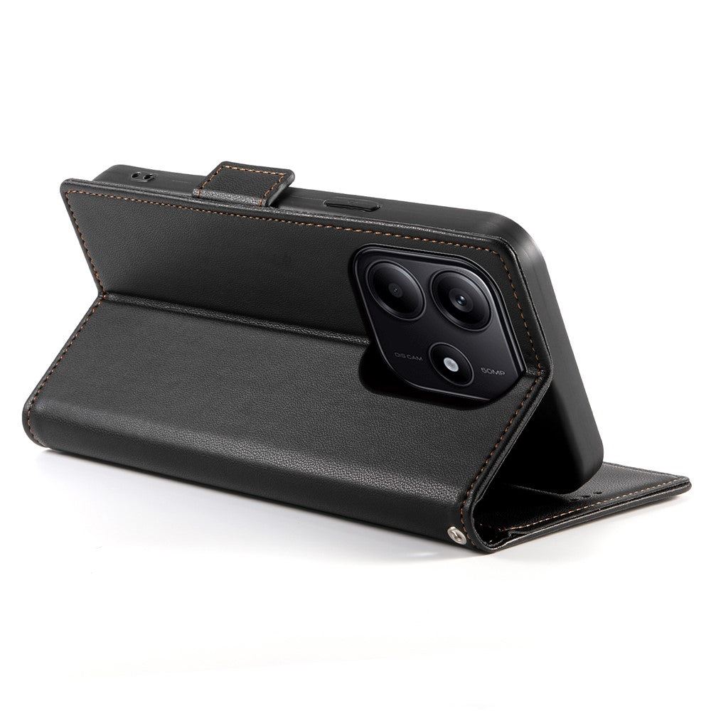 DF-010 For Xiaomi Redmi Note 14 5G Stand Case PU Leather Wallet Phone Cover
