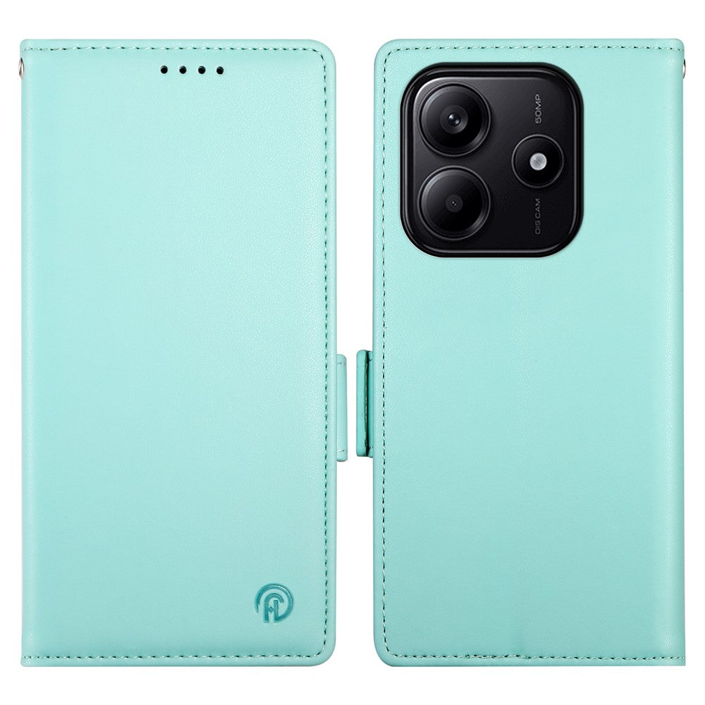 DF-010 For Xiaomi Redmi Note 14 5G Stand Case PU Leather Wallet Phone Cover