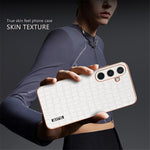 AZNS For Samsung Galaxy S25 Case Electroplating Crocodile Texture PU+TPU Phone Cover