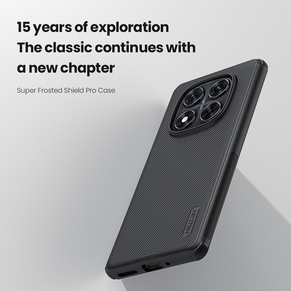 NILLKIN Frosted Shield Pro For Xiaomi Redmi Note 14 Pro 5G / Poco X7 5G Case Matte PC+TPU Phone Cover