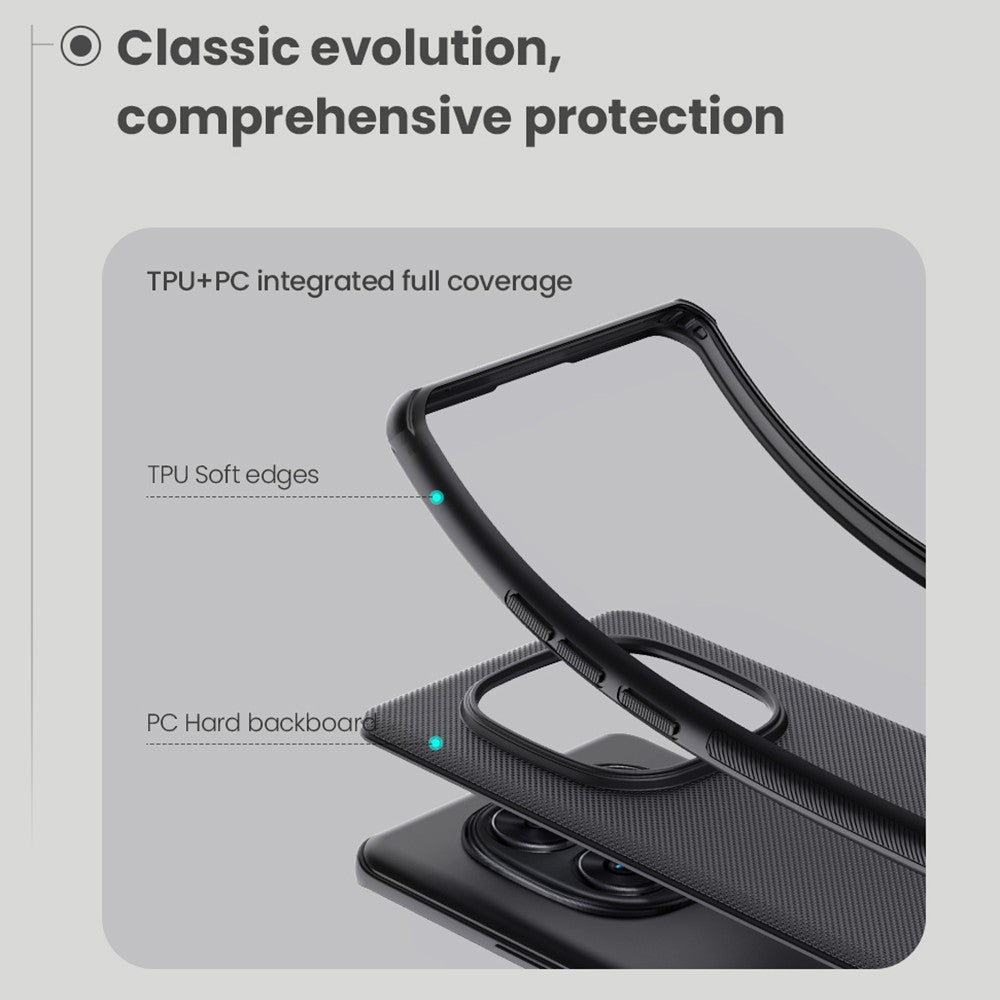 NILLKIN Frosted Shield Pro For Xiaomi Redmi Note 14 Pro 5G / Poco X7 5G Case Matte PC+TPU Phone Cover