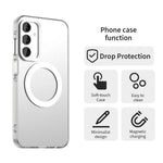 For Samsung Galaxy A25 5G (Global) (161mm) Magnetic Case PC+TPU+PET Anti-Drop Phone Cover