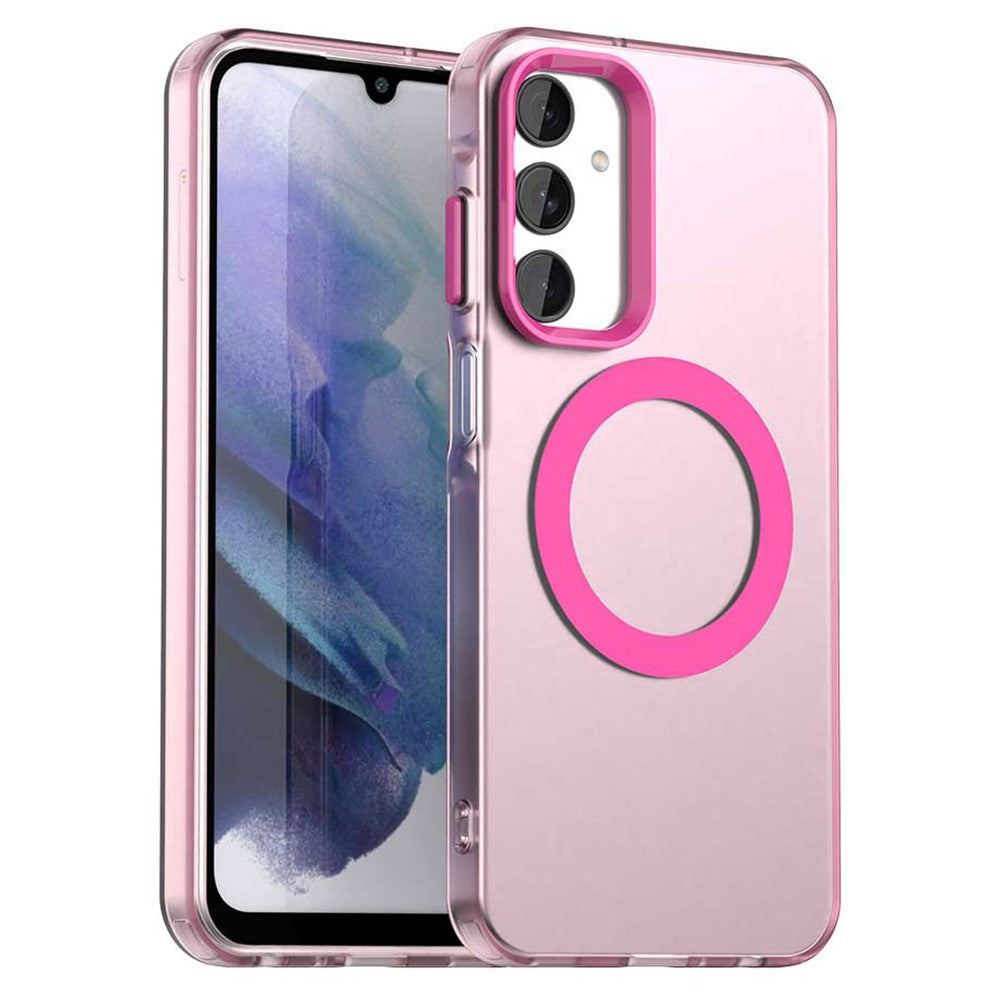 For Samsung Galaxy A25 5G (Global) (161mm) Magnetic Case PC+TPU+PET Anti-Drop Phone Cover