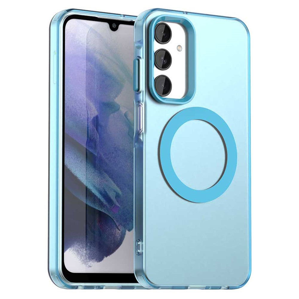 For Samsung Galaxy A25 5G (Global) (161mm) Magnetic Case PC+TPU+PET Anti-Drop Phone Cover
