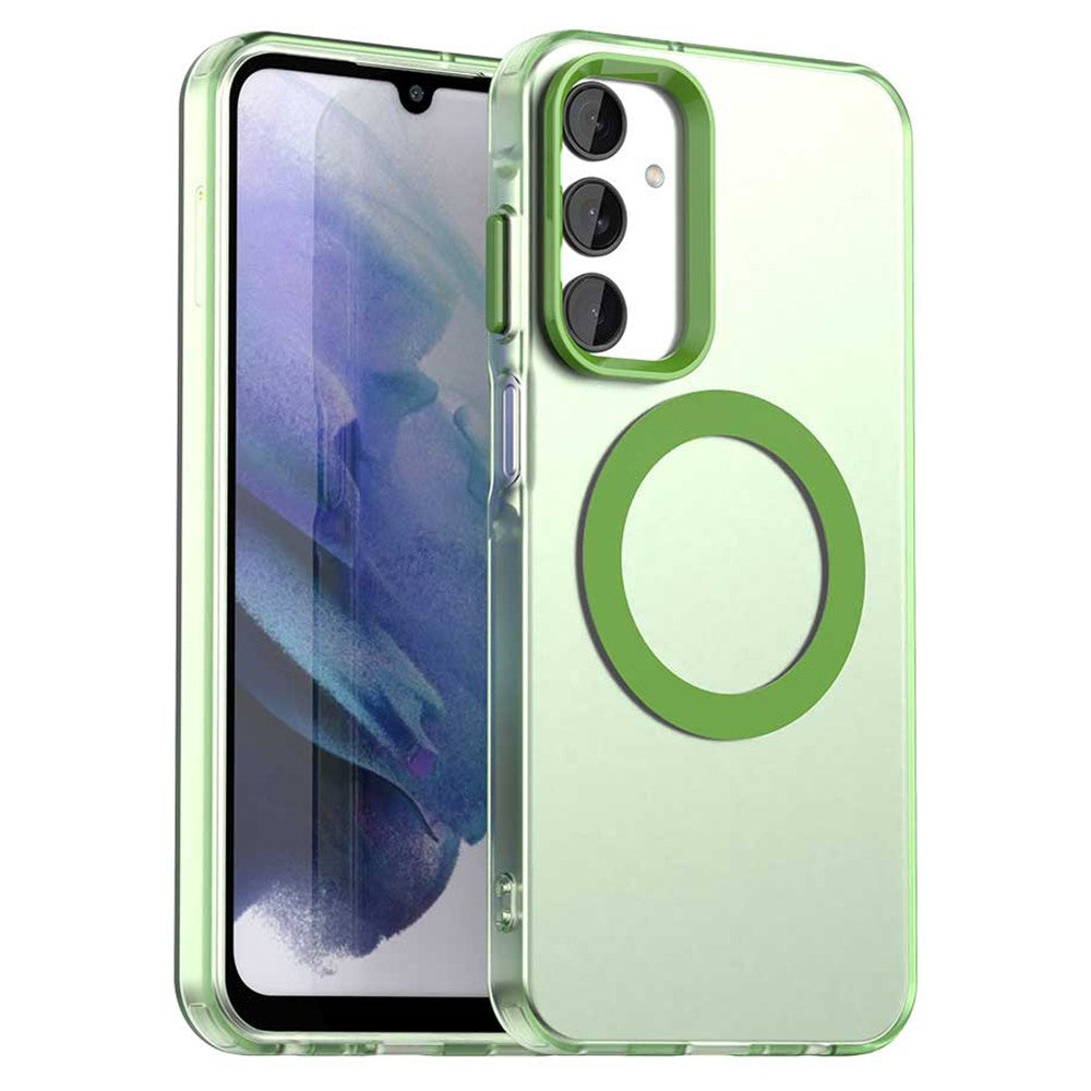 For Samsung Galaxy A25 5G (Global) (161mm) Magnetic Case PC+TPU+PET Anti-Drop Phone Cover