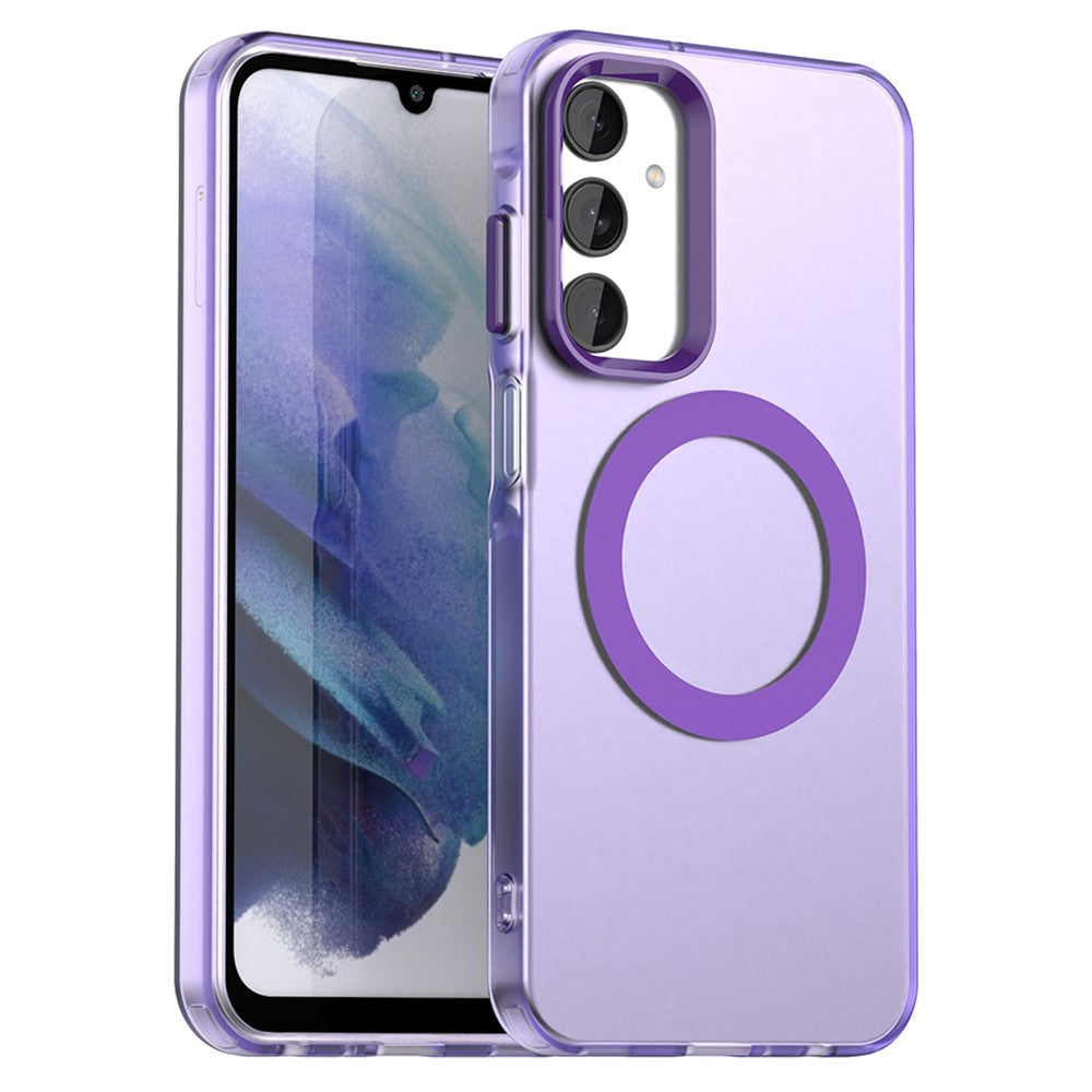 For Samsung Galaxy A25 5G (Global) (161mm) Magnetic Case PC+TPU+PET Anti-Drop Phone Cover