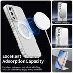 Til Samsung Galaxy A15 4G / 5G Magnetisk Etui PC+TPU+PET Anti-Fald Telefoncover