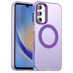 Til Samsung Galaxy A15 4G / 5G Magnetisk Etui PC+TPU+PET Anti-Fald Telefoncover