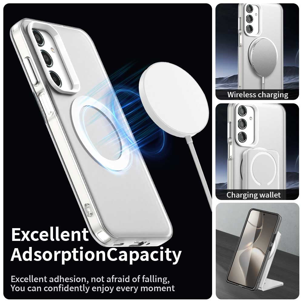 Til Samsung Galaxy M35 5G Cover Magnetisk Cover PC+TPU+PET Anti-Drop Telefoncover