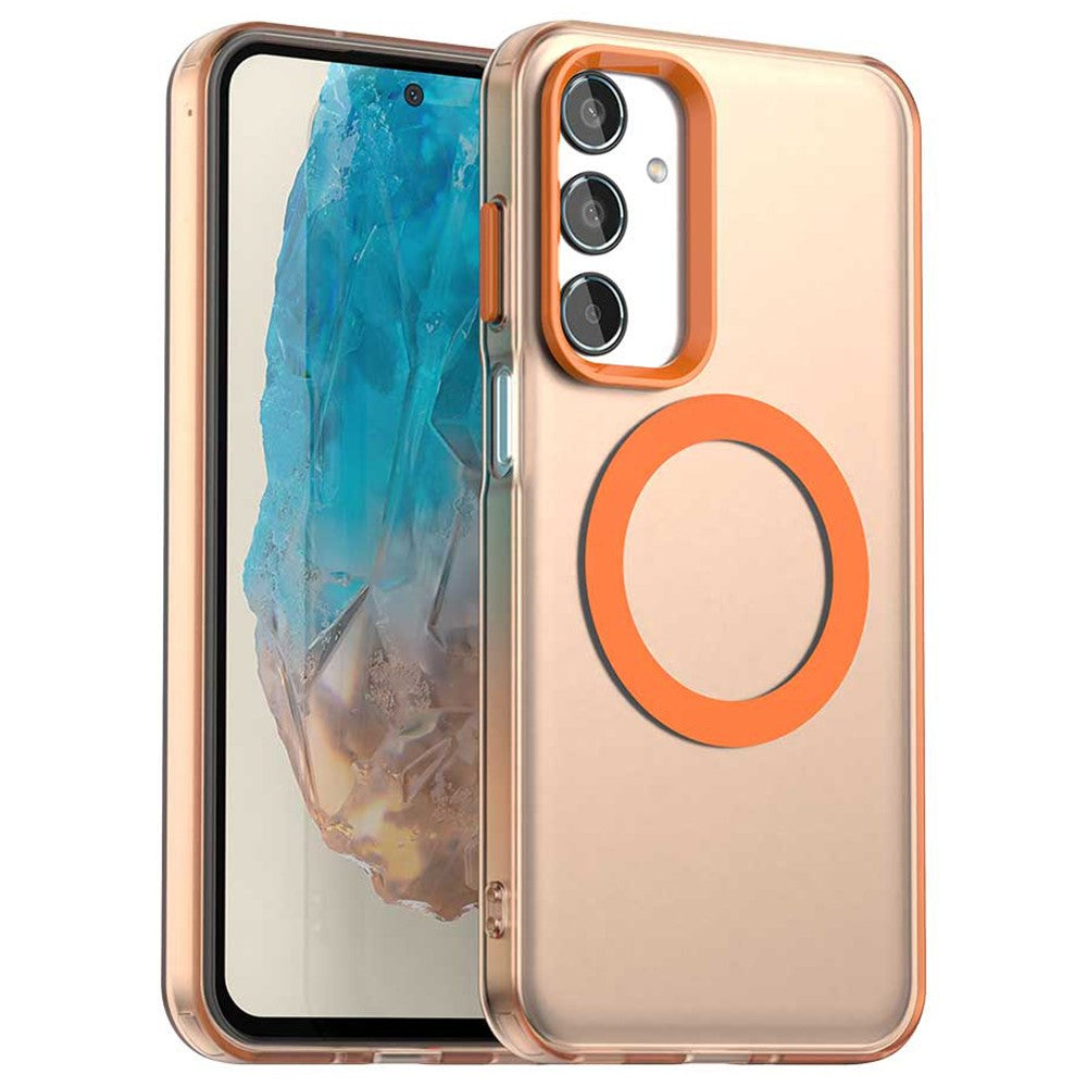 Til Samsung Galaxy M35 5G Cover Magnetisk Cover PC+TPU+PET Anti-Drop Telefoncover