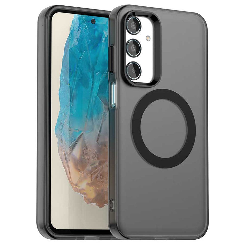 Til Samsung Galaxy M35 5G Cover Magnetisk Cover PC+TPU+PET Anti-Drop Telefoncover