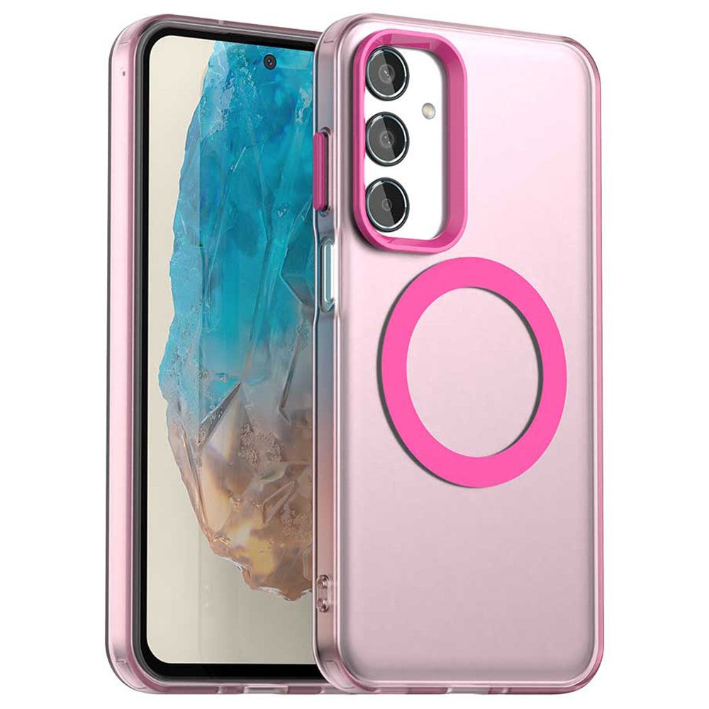 Til Samsung Galaxy M35 5G Cover Magnetisk Cover PC+TPU+PET Anti-Drop Telefoncover