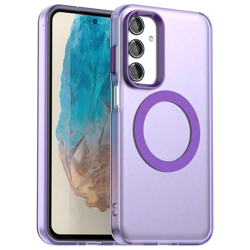 Til Samsung Galaxy M35 5G Cover Magnetisk Cover PC+TPU+PET Anti-Drop Telefoncover
