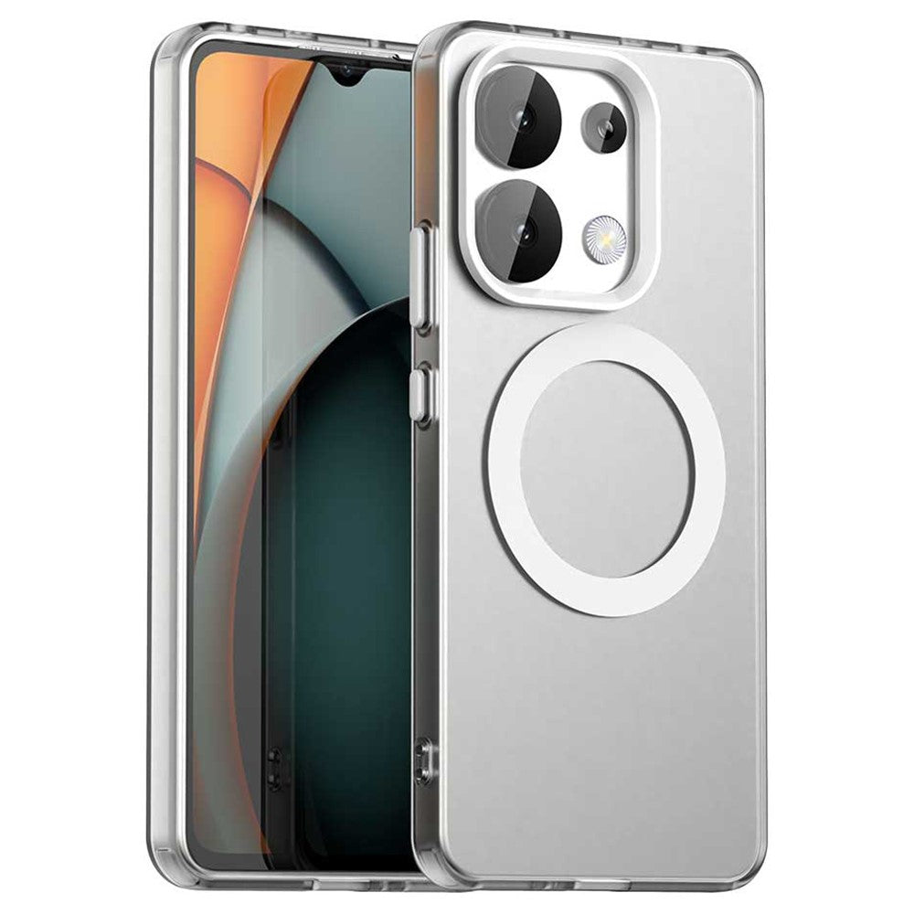 For Xiaomi Redmi Note 13 4G Magnetic Case PC+TPU+PET Anti-Drop Phone Cover