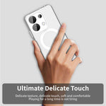 For Xiaomi Redmi Note 13 4G Magnetic Case PC+TPU+PET Anti-Drop Phone Cover
