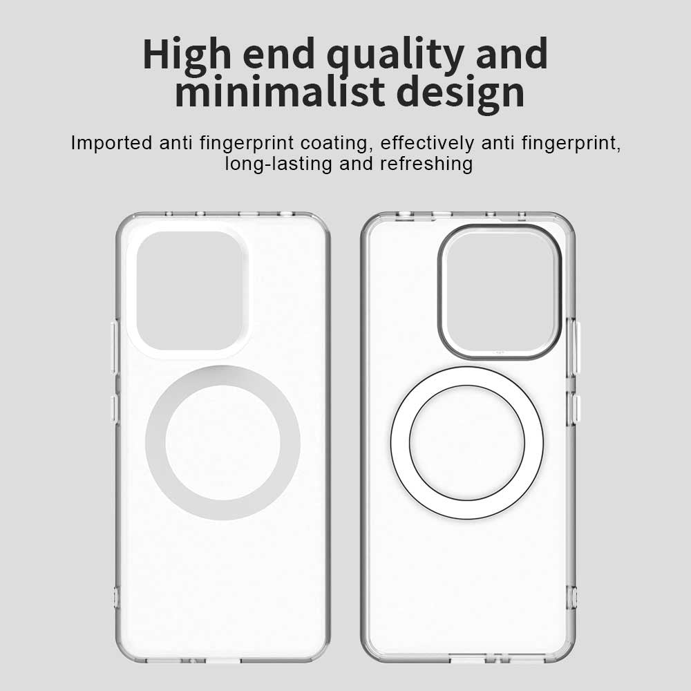 For Xiaomi Redmi Note 13 4G Magnetic Case PC+TPU+PET Anti-Drop Phone Cover