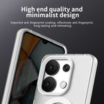 For Xiaomi Redmi Note 13 4G Magnetic Case PC+TPU+PET Anti-Drop Phone Cover