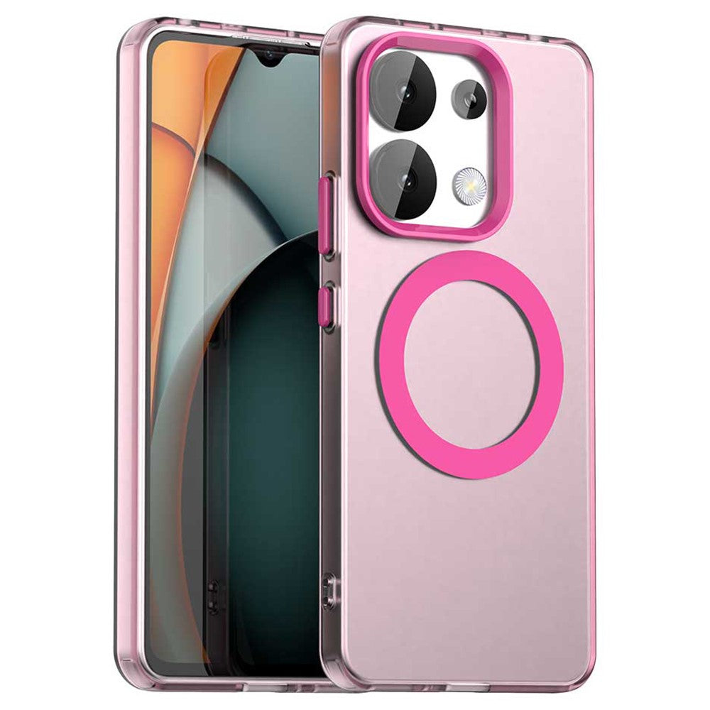 Magnetiskt skal för Xiaomi Redmi Note 13 4G PC+TPU+PET fallskyddande mobilskal
