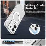 For Xiaomi Redmi Note 13 Pro 5G / Poco X6 5G Magnetic Case PC+TPU+PET Anti-Drop Phone Cover