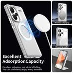 For Xiaomi Redmi Note 13 Pro+ 5G Magnetic Case PC+TPU+PET Anti-Drop Phone Cover