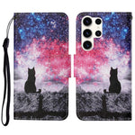 For Samsung Galaxy S25 Ultra Case Pattern Printing Protective Leather Folio Phone Cover