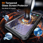 Samsung Galaxy S24 FE Magnetiskt Skal PC+TPU mobilskydd med Härdat Glas Skärmfilm