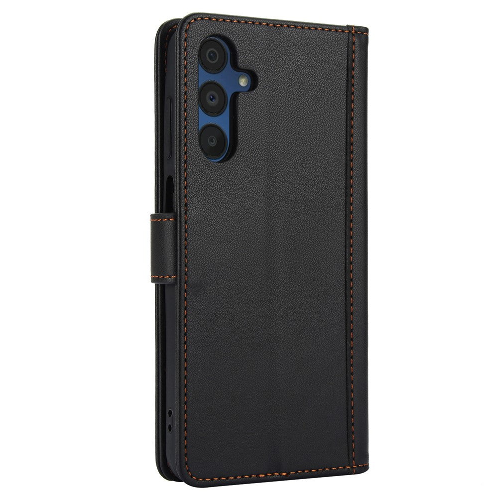 SY-003 Til Samsung Galaxy A37 5G / A56 5G / A36 5G etui PU-læder stander visning telefonpungcover med håndrem