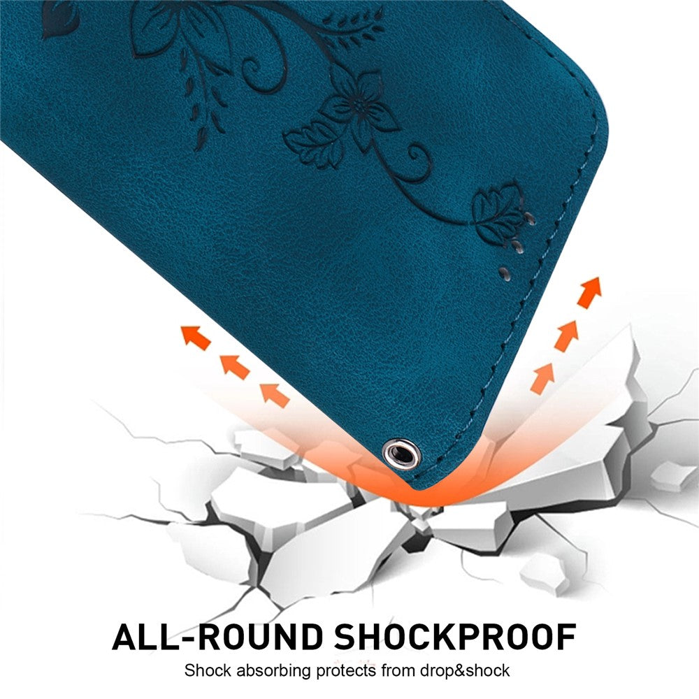For Xiaomi Redmi Note 14 Pro 5G / Poco X7 5G Case Lily Flower Imprint Leather Phone Cover with Stand