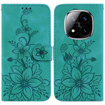 For Xiaomi Redmi Note 14 Pro 5G / Poco X7 5G Case Lily Flower Imprint Leather Phone Cover with Stand