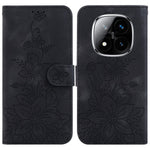 For Xiaomi Redmi Note 14 Pro 5G / Poco X7 5G Case Lily Flower Imprint Leather Phone Cover with Stand