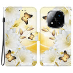 For Xiaomi Redmi Note 14 Pro 5G / Poco X7 5G Wallet Phone Case Anti-Drop Leather Flip Cover Pattern Printing