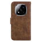 For Xiaomi Redmi Note 14 Pro 5G / Poco X7 5G Wallet Case Tiger Imprint Leather Shockproof Phone Cover