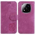 For Xiaomi Redmi Note 14 Pro 5G / Poco X7 5G Wallet Case Tiger Imprint Leather Shockproof Phone Cover