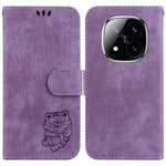For Xiaomi Redmi Note 14 Pro 5G / Poco X7 5G Wallet Case Tiger Imprint Leather Shockproof Phone Cover