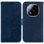 For Xiaomi Redmi Note 14 Pro 5G / Poco X7 5G Wallet Case Tiger Imprint Leather Shockproof Phone Cover