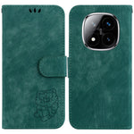 For Xiaomi Redmi Note 14 Pro 5G / Poco X7 5G Wallet Case Tiger Imprint Leather Shockproof Phone Cover