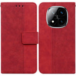 For Xiaomi Redmi Note 14 Pro 5G / Poco X7 5G Case Geometry Pattern Leather Wallet Phone Cover with Wrist Strap