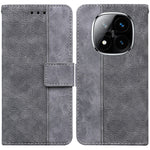 For Xiaomi Redmi Note 14 Pro 5G / Poco X7 5G Case Geometry Pattern Leather Wallet Phone Cover with Wrist Strap
