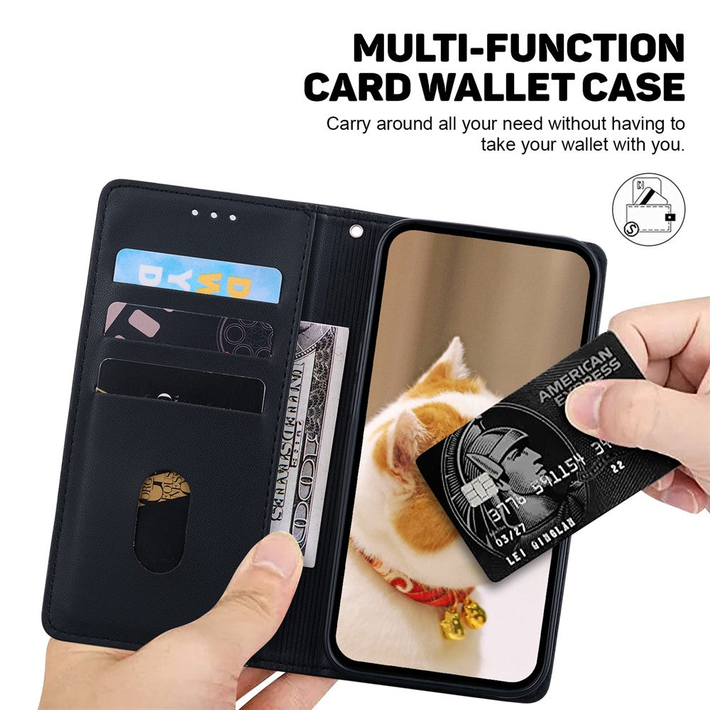 For Xiaomi Redmi Note 14 Pro 5G / Poco X7 5G Case RFID Blocking Kitten Pattern TPU+PU Leather Phone Cover