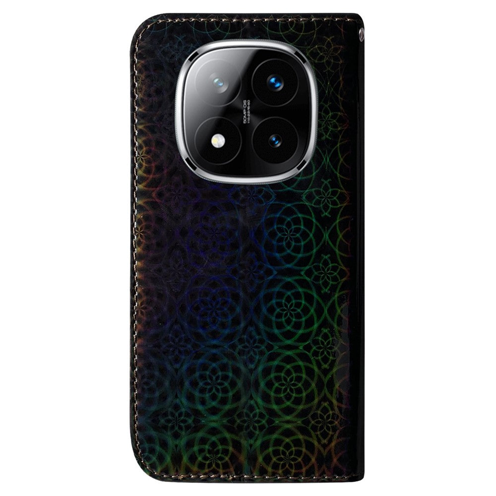 For Xiaomi Redmi Note 14 Pro 5G / Poco X7 5G Stand Case Dazzling Flower Leather Phone Cover