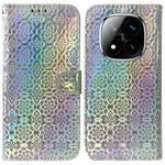 For Xiaomi Redmi Note 14 Pro 5G / Poco X7 5G Stand Case Dazzling Flower Leather Phone Cover