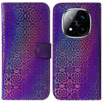For Xiaomi Redmi Note 14 Pro 5G / Poco X7 5G Stand Case Dazzling Flower Leather Phone Cover