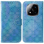 For Xiaomi Redmi Note 14 Pro 5G / Poco X7 5G Stand Case Dazzling Flower Leather Phone Cover