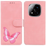 For Xiaomi Redmi Note 14 Pro 5G / Poco X7 5G Stand Case PU Leather Phone Cover Butterfly Printed