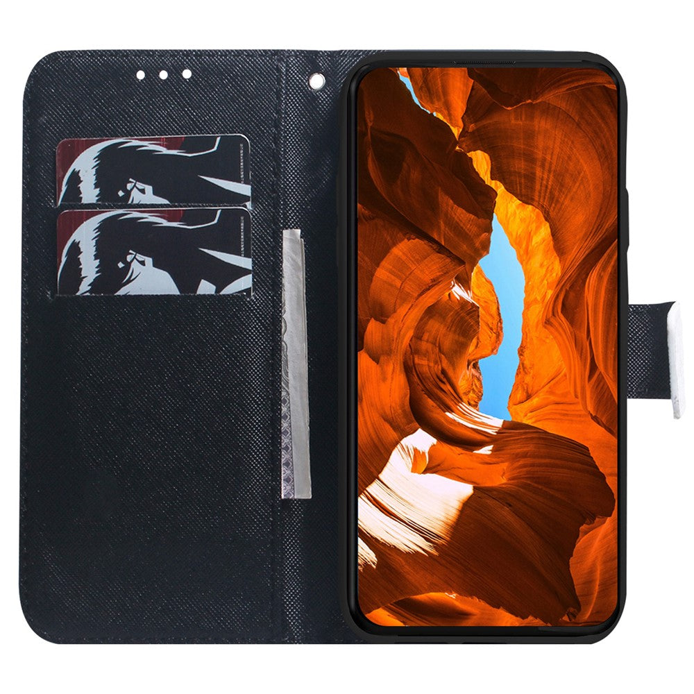 For Xiaomi Redmi Note 14 Pro 5G / Poco X7 5G Wallet Case Pattern Print Leather Phone Cover